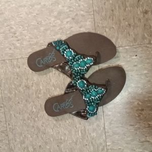 Womens size 7 Carlos brand  sandals